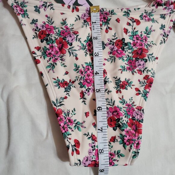 NWT Wild Fable Women's Floral Bikini Bottom Size XS (00) Multicolor Swimwear - Picture 4 of 12